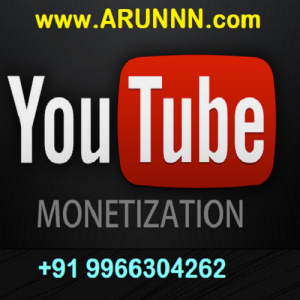 Youtube Monetization Service at arunnn