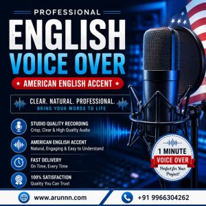 Professional American English Voice Over Service