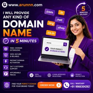 Domain Registration Service at arunnn