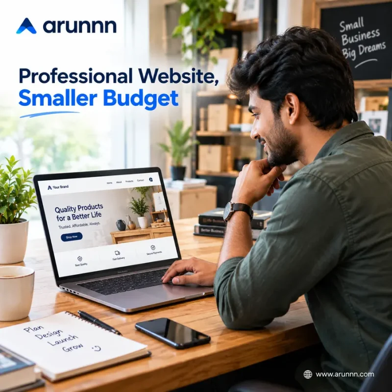 Professional website design for a smaller budget - arunnn