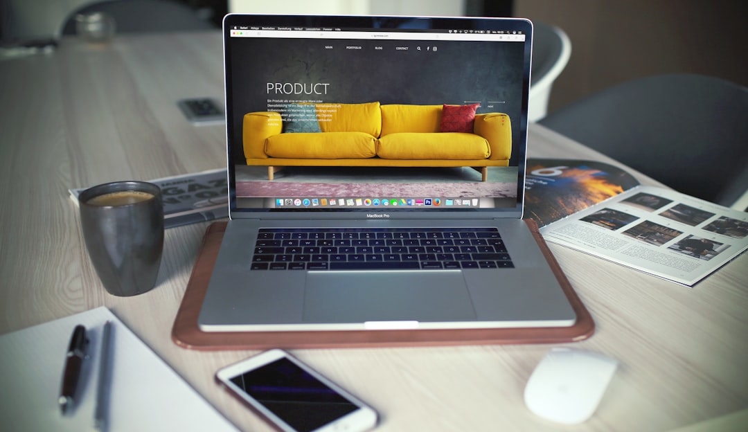 Responsive website design shown across desktop and mobile devices